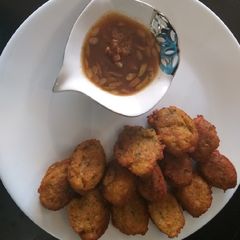 A picture of Moong dal and oats pakory.