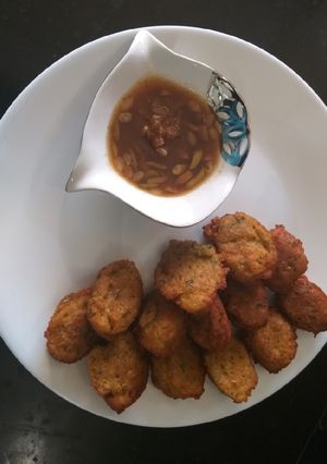 A picture of Moong dal and oats pakory.