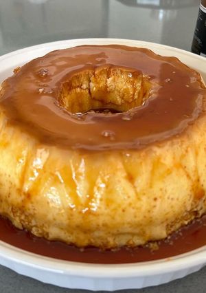 Una foto de Flan de Coco