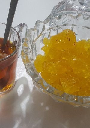 عکسی از دستور دم نوش گل و زعفران
