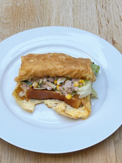 洋蔥櫛瓜鮪魚蛋吐司 的食譜成品照片