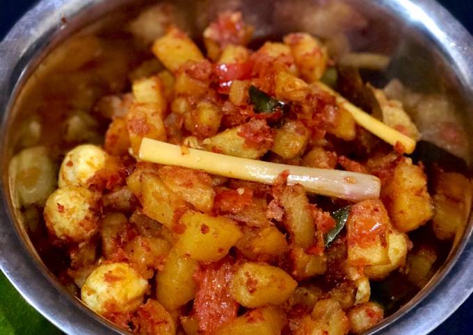 Resep: Kentang &amp; Telur Puyuh Balado Irit Untuk Jualan