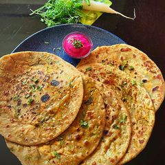 Paneer Mooli/radish Paratha A picture of Paneer Mooli/radish Paratha.