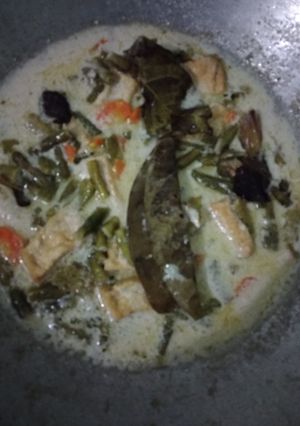 Foto resep Sayur santan kacang panjang wortel tahu