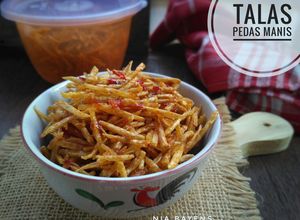 Foto resep Keripik talas pedas manis (#Bandung_recookTatiNoerh)