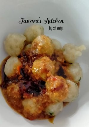 Foto resep Cilok siram bumbu kacang