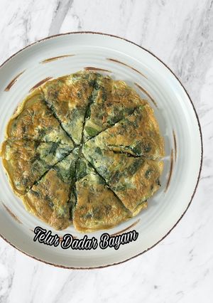 Foto resep Telur Dadar Bayam