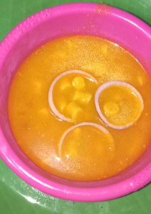 A picture of Besan ke gatte ki sabji.