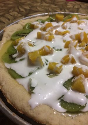 Una foto de Tartaleta de kiwi y durazno