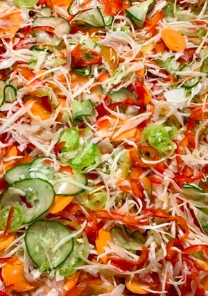 Vegyes vágott savanyúság - csalamádé télire recept fotója