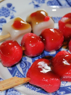 A picture of Mitarashi Dango.