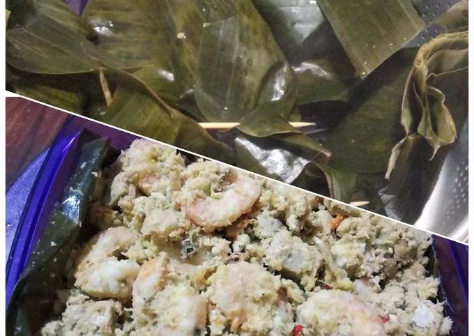 Resep Botok udang tahu tempe teri yang Sempurna