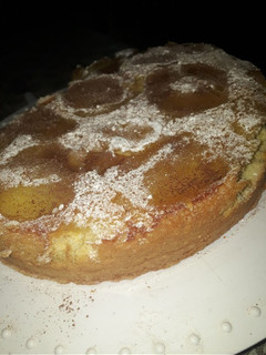 Una foto de Torta de manzana invertida