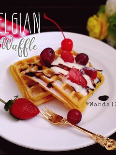 Foto resep Belgian Waffle (Tanpa Susu)