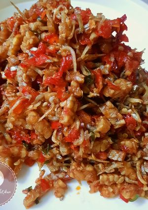 Foto resep Teri tempe balado kering