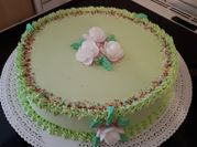 Una foto di crema pasticcera senza glutine