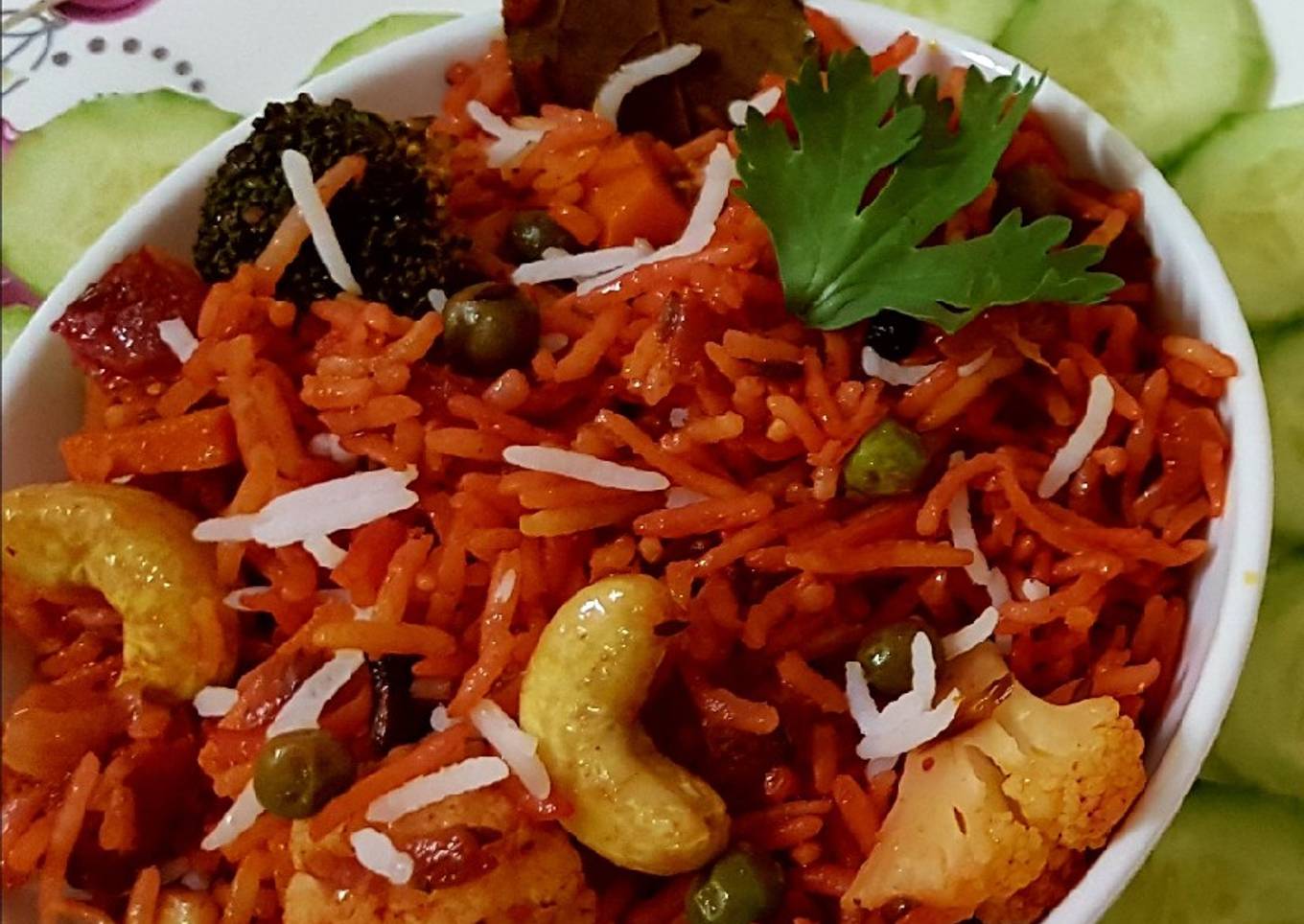 Red biryani