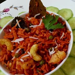 Red biryani A picture of Red biryani.