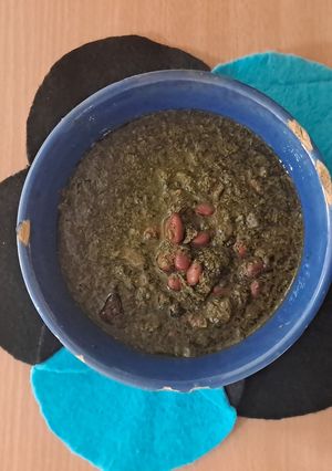 عکسی از دستور قرمه سبزی 1 ساعته 😋