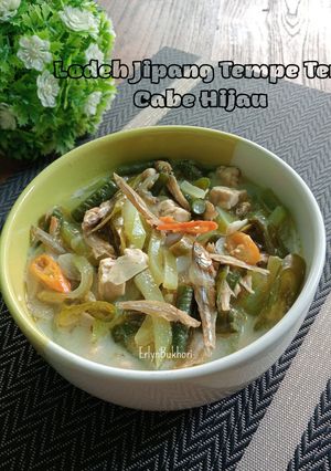 Foto resep Lodeh Jipang Tempe Teri Cabe Hijau