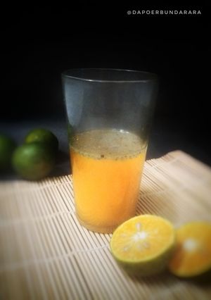 Foto resep Es Jeruk Peras Selasih