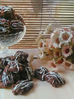 Foto resep Eggless Choco Cereal Cookies