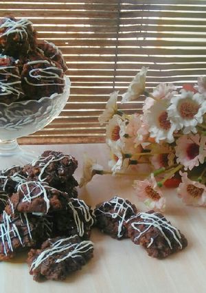 Foto resep Eggless Choco Cereal Cookies