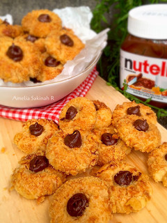 Foto resep Choco (Nutella) Thumbprint Cookies Renyah banget