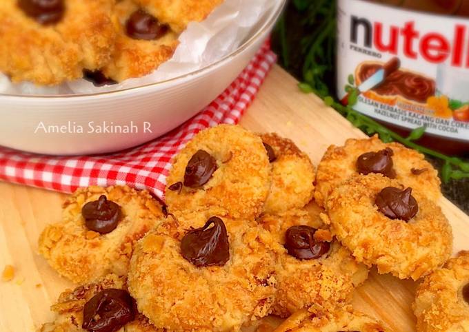 Choco (Nutella) Thumbprint Cookies Renyah banget