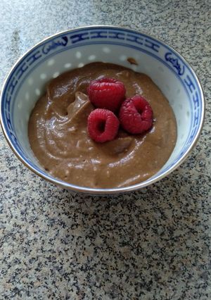 A picture of Vegan Chocolate Mousse! 😍.