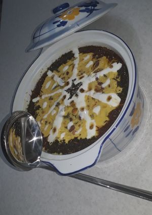 عکسی از دستور آش رشته با سبزی کوهی (لاوه)