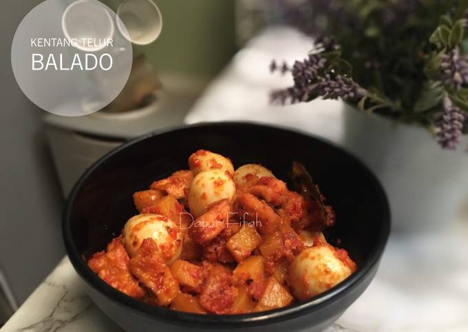 Resep: Kentang Telur Balado Menu Enak