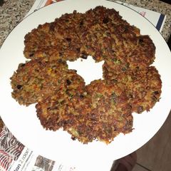 A picture of Eggplant fritters.