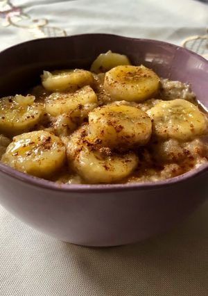 Una foto de Avena con plátano