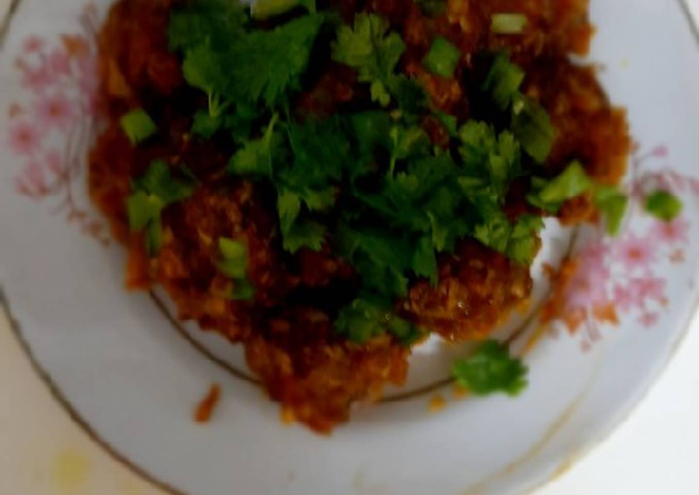 Veg Manchurian balls from leftover rice