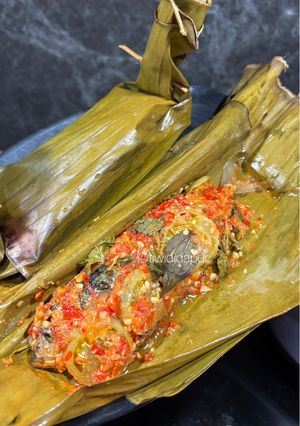 Foto resep Pepes ikan asin peda