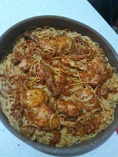 صورة لوصفة معكرونة دجاج