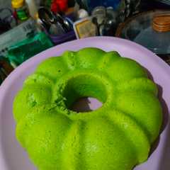 A picture of Bolu pandan kukus 2 buah telur.