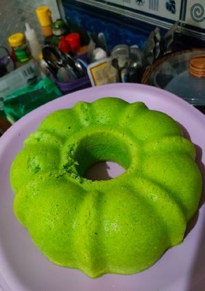 Foto resep Bolu pandan kukus 2 buah telur
