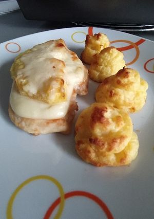 Ananászos csirkemell hercegnő burgonyával recept fotója