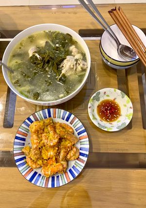 Hình của món Tôm chiên trứng muối.