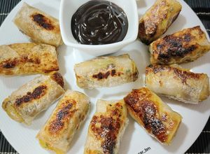 Foto principal de Rollitos crujientes de papel de arroz con verduras