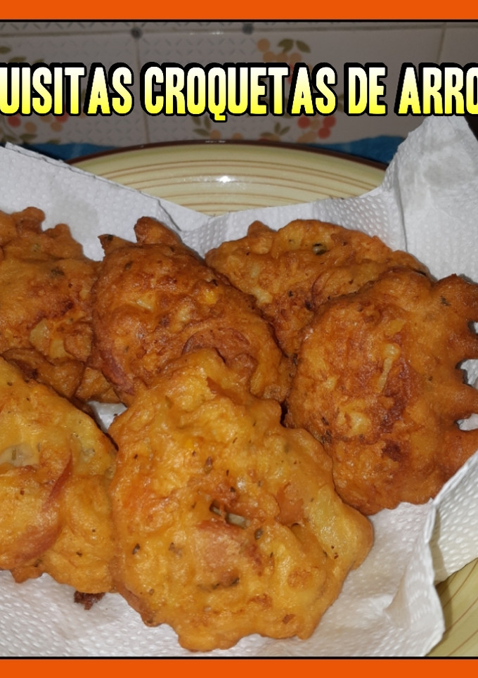 Una foto de Croquetas de arroz //Reciclada//