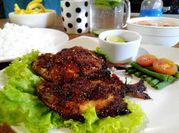 Gambar ikan bawal bakar