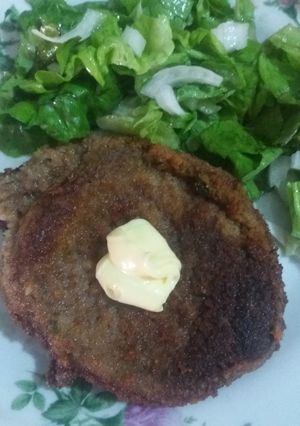 Una foto de Milanesas con jugo de limón