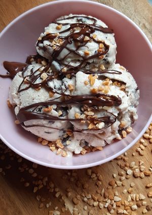 A picture of Homemade Banana Ice Cream.