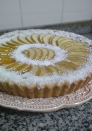 Una foto de Tarta de manzanas 🍎🍏con sorpresa👩🏼‍🍳😘