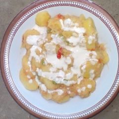 A picture of Coconut potatoes #mymumrecipecontest.