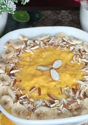 A picture of Custard Biscuit Pudding.