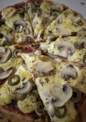 Una foto de Pizza sin gluten!